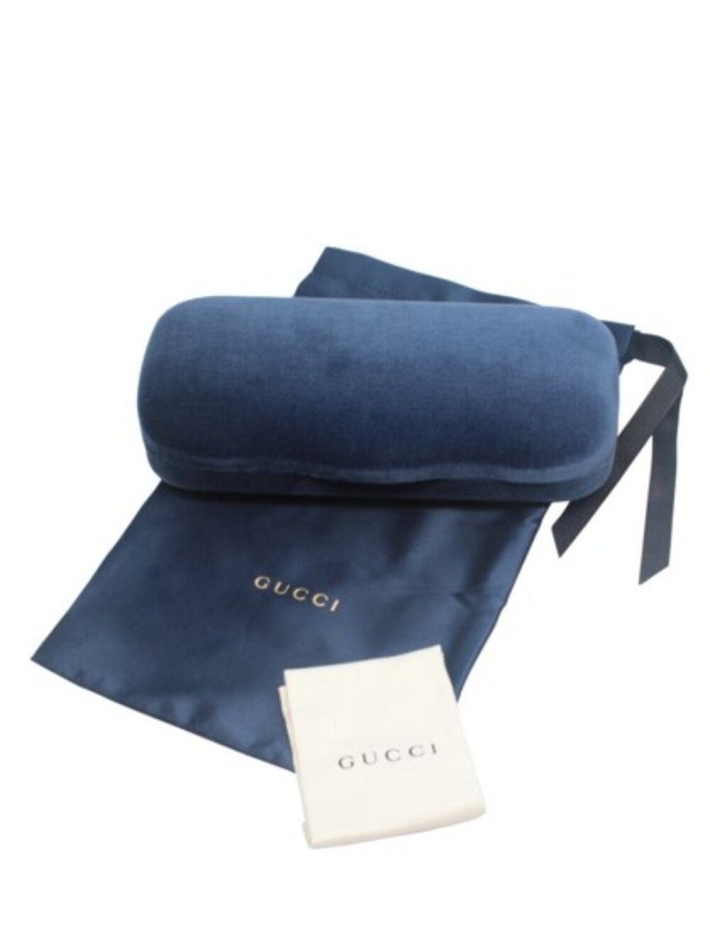 Gucci Eyeglass / Sunglass Velvet Clamshell Case